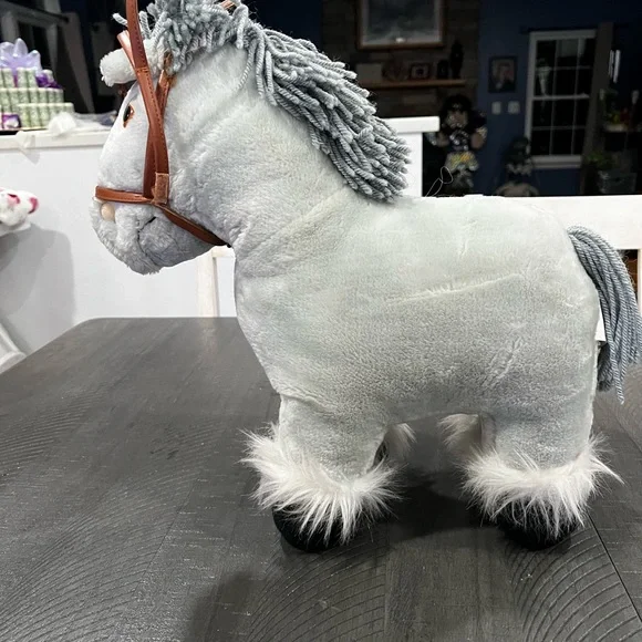 VINTAGE 1984 CABBAGE PATCH KIDS HORSE PONY CPK COLECO STUFFED ANIMAL PLUSH GREY - Picture 4 of 11